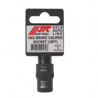 Головка для тормозных суппортов 3/8" 10 гр.  9мм.  L- 31мм. Porsche, VW Touareg, Audi Q7.  JTC-4518