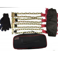 Цепи - браслеты колесные ВЕЗДЕХОД-2   205-225мм.d-6мм.Ширина ленты 36мм. ДЖИП. ГАЗЕЛЬ (4шт.)