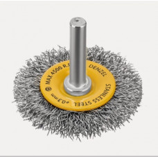 Щетка для дрели проволочная нержавейка плоская 50 мм. DENZEL 7444623 Щетка для дрели проволочная нержавейка плоская 50 мм. DENZEL 7444623