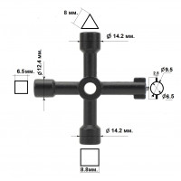 Ключ для сервисных шкафов 78477 Ключ для сервисных шкафов 78477