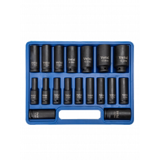 Набор ударных головок удлиненных 1/2"  18 пр. 10-32мм.  VR84218