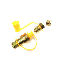 Разъем пневматический М16 /М22  FER-RO жёлтый  с  переходником 00904,  PR-0483 , 200255