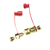 Головка соединительная тормозной системы М16/М22  FERRO красный с переходником 00905