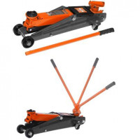 Домкрат  подкатной  3,0т. 130-410мм. с вращающейся рукояткой  (коробка )  АвтоДело 43353