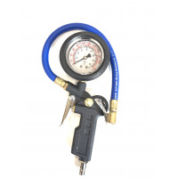 Пистолет для подкачки  шин с  глицериновым манометром  16 атм. PR-0933