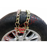 Цепи - браслеты с шипами ВЕЗДЕХОД-5(2) Ш 225-255мм.d-6мм.Ширина ленты 36мм. ( H- шипов 6мм.)  2шт.